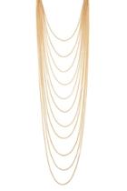 Forever21 Gold Longline Chain Layered Necklace