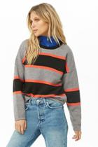 Forever21 Striped Drop-shoulder Sweater