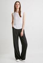 Forever21 Pinstripe Wide-leg Pants