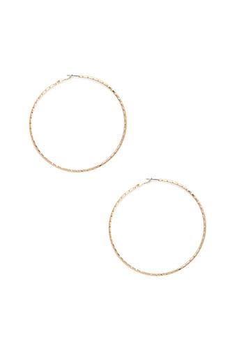 Forever21 Oversize Etched Hoop Earrings