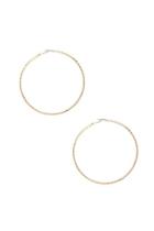 Forever21 Oversize Etched Hoop Earrings