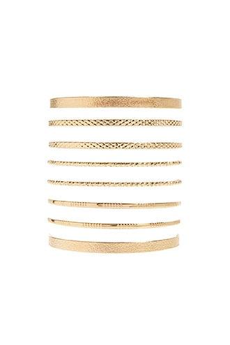 Forever21 Hammered Bangle Set