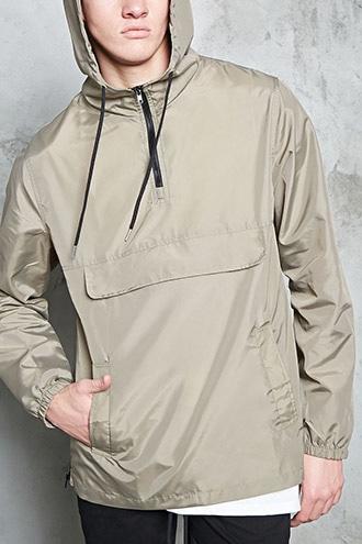 Forever21 Hooded Zip-front Anorak