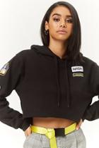 Forever21 Nasa Patch Cropped Hoodie