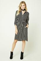 Forever21 Contemporary Striped Jacket