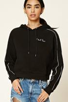 Forever21 I Dont Know Embroidered Hoodie