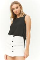 Forever21 Button-front A-line Mini Skirt