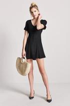 Forever21 Button-front Mini Dress