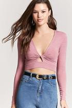 Forever21 Twisted Cutout Crop Top