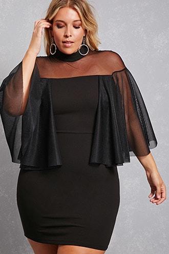 Forever21 Plus Size Semi-sheer Dress