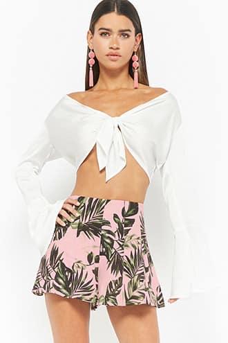 Forever21 Tropical High-rise Shorts