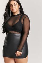 Forever21 Plus Size Faux Leather Mini Skirt