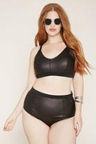 Forever21 Plus Women's  Black Plus Size Bikini Bottoms