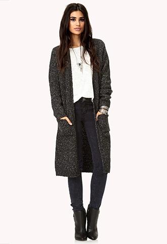 Forever21 Women's  No-fuss Longline Cardigan