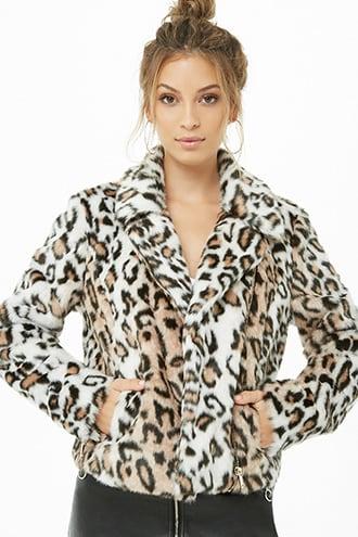 Forever21 May Logan Faux Fur Leopard Jacket