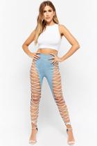 Forever21 Lace-up Chambray Leggings