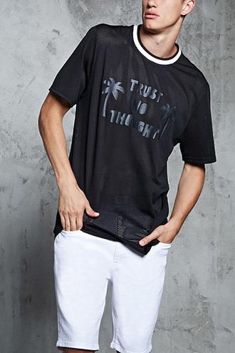 Forever21 Trust No Thought Mesh Tee