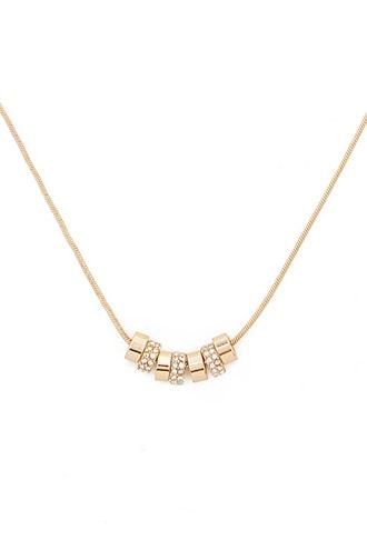 Forever21 Rhinestone Bead Necklace
