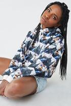 Forever21 Tupac Print Cropped Hoodie