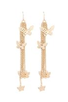 Forever21 Butterfly Charm Duster Earrings