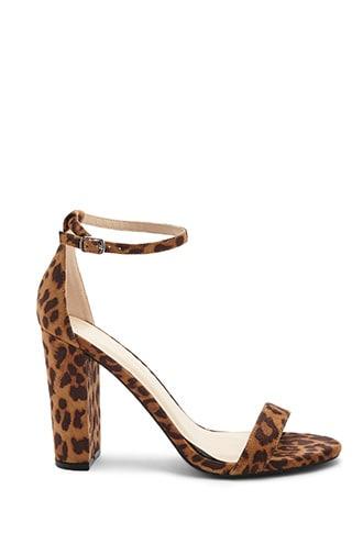 Forever21 Leopard Print Block Heels
