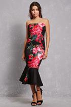 Forever21 Floral Ruffle-hem Dress