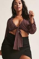Forever21 Plus Size Tie-front Top