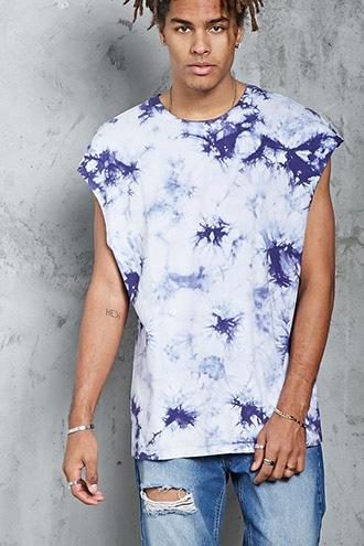 Forever21 Crystal Dye Muscle Tee