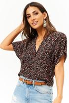 Forever21 Ditsy Floral Boxy Top