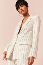Forever21 Pinstriped Single-breasted Blazer