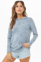 Forever21 Oil Wash Hooded Top