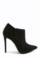 Forever21 Faux Suede Pointed-toe Ankle Booties