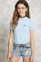 Forever21 Spoiled Embroidered Top