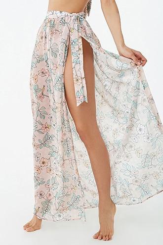 Forever21 Kulani Kinis Floral Swim Cover-up Sarong