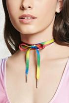 Forever21 Ombre Shoelace Wrap Choker