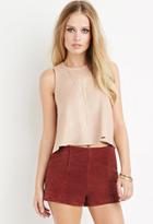 Forever21 Faux Suede Swing Tank