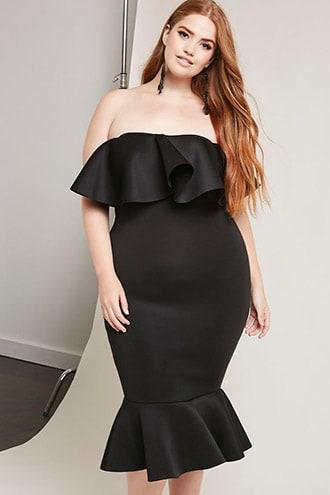 Forever21 Plus Size Flounce Mermaid Dress