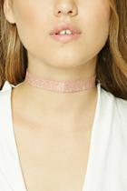 Forever21 Iridescent Lace Choker