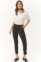 Forever21 Tapered-leg Pressed Pants