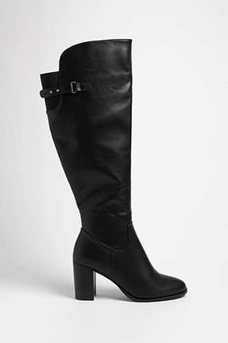 Forever21 Chunky Heel Boots