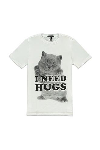 21 Men Men's  Need Hugs Kitten Graphic Tee