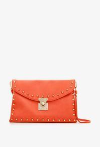 Forever21 Bolt Studded Envelope Clutch