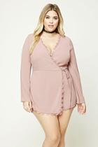 Forever21 Plus Size Wrap-front Romper
