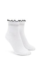 Forever21 Lettuce Edge Ankle Socks