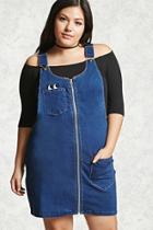 Forever21 Plus Size Denim Overall Dress