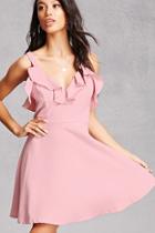 Forever21 Ruffled Fit And Flare Dress