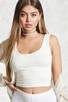 Forever21 Scoop Back Cropped Tank Top