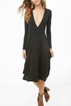 Forever21 Plunging Stretch-knit Dress