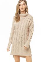 Forever21 Cable-knit Turtleneck Sweater Dress