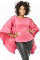 Forever21 Plus Size Structured Batwing-sleeve Top
